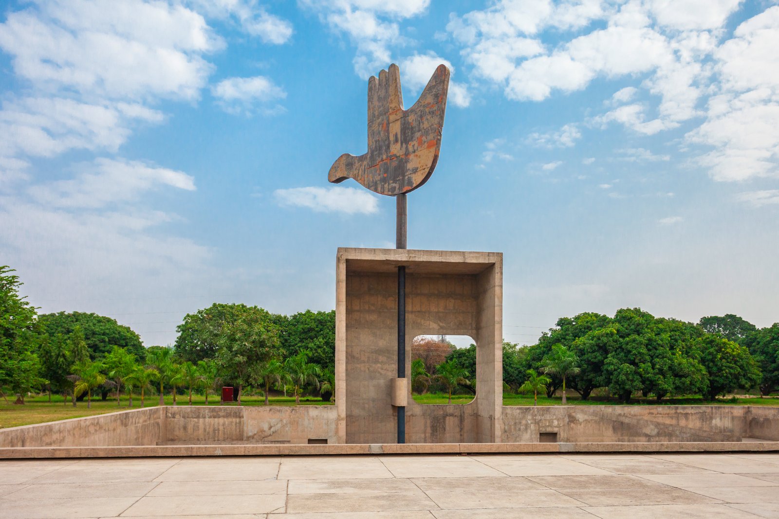 Open Hand Monument in Chandigarh The symbol of Prosperity and Mankind